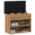 Miniatyrbilde 4 av 11: vidaXL Skohylle artisan eik 62x32x50 cm konstruert tre