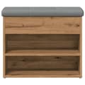 Miniatyrbilde 5 av 11: vidaXL Skohylle artisan eik 62x32x50 cm konstruert tre