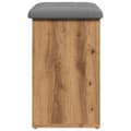 Miniatyrbilde 6 av 11: vidaXL Skohylle artisan eik 62x32x50 cm konstruert tre