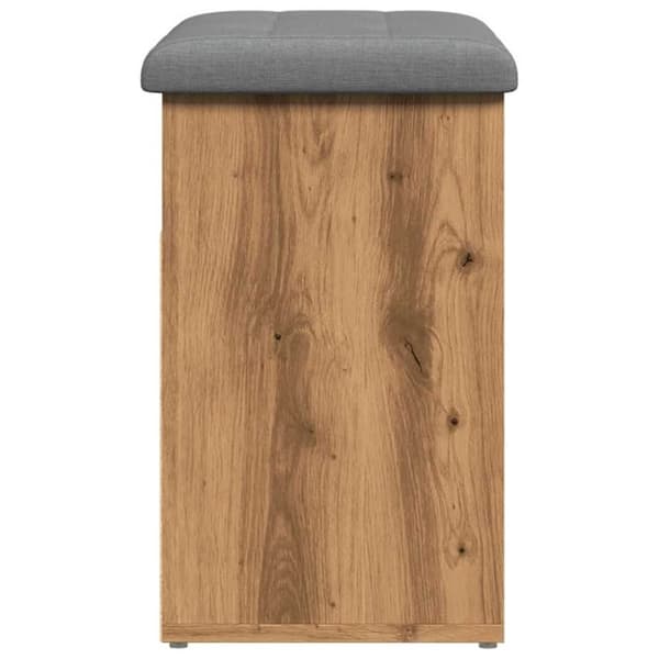 vidaXL Skohylle artisan eik 62x32x50 cm konstruert tre