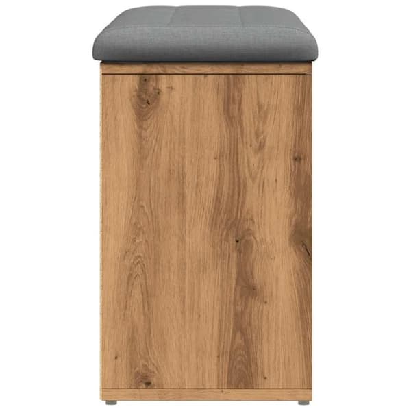 vidaXL Skohylle artisan eik 82x32x50 cm konstruert tre