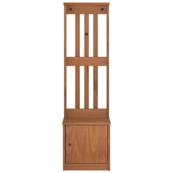 vidaXL Hallgran "SANDENS" 45x40x159,5 cm massiv trä furu