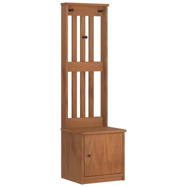 vidaXL Hallgran "SANDENS" 45x40x159,5 cm massiv trä furu