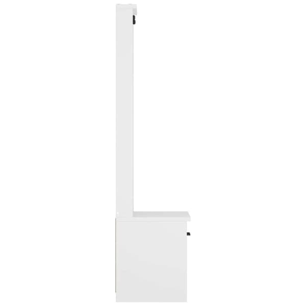 vidaXL Halltre SANDENS hvit 45x40x159,5 cm heltre furu