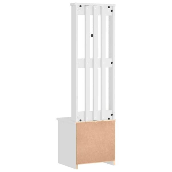 vidaXL Halltre SANDENS hvit 45x40x159,5 cm heltre furu