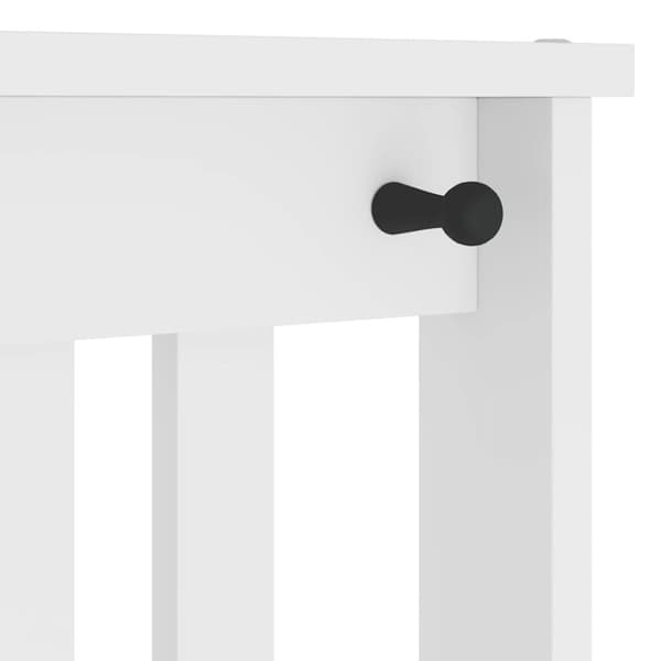 vidaXL Halltre SANDENS hvit 45x40x159,5 cm heltre furu