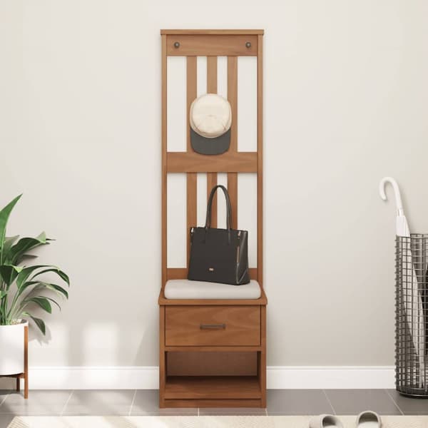 vidaXL Halltre SANDENS 45x40x159,5 cm heltre furu