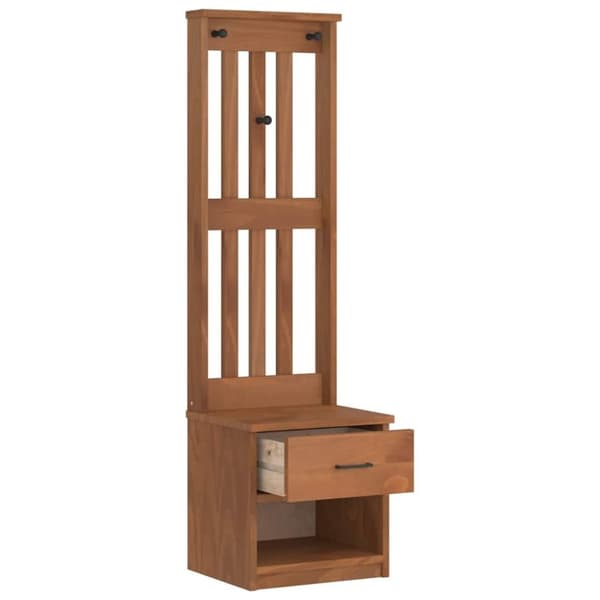 vidaXL Halltre SANDENS 45x40x159,5 cm heltre furu