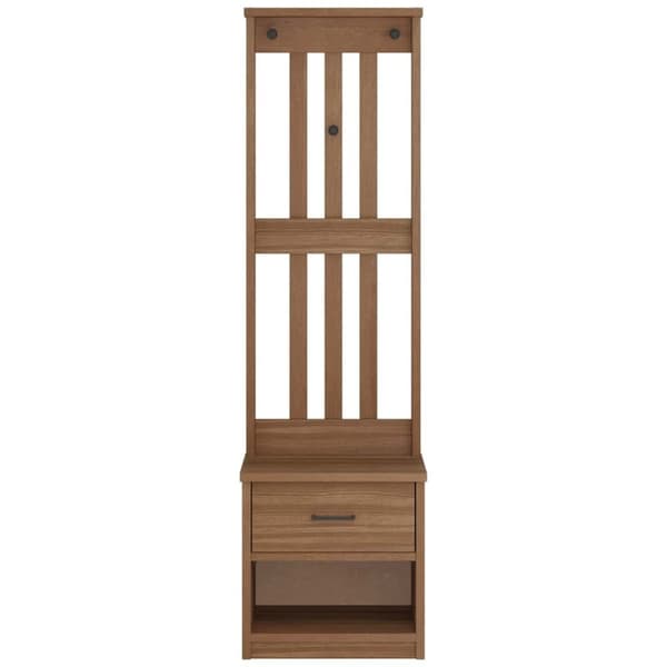 vidaXL Hall træ SANDENS 45x40x159,5 cm massivt fyrretræ
