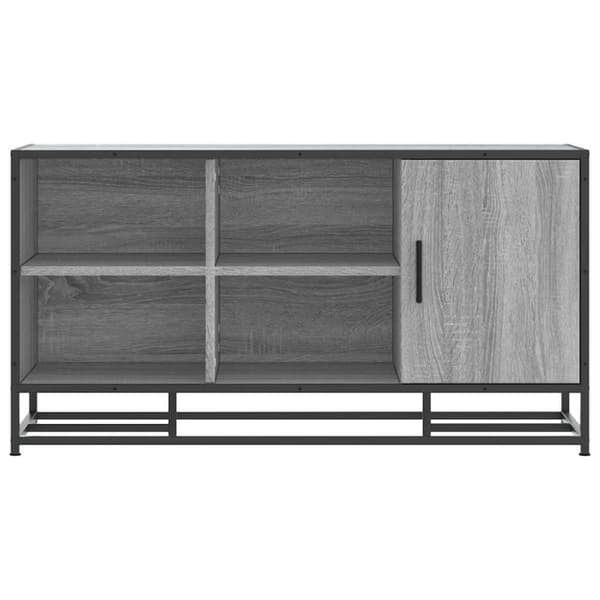 vidaXL Skobenk grå sonoma 100x40x53,5 cm konstruert tre og metall