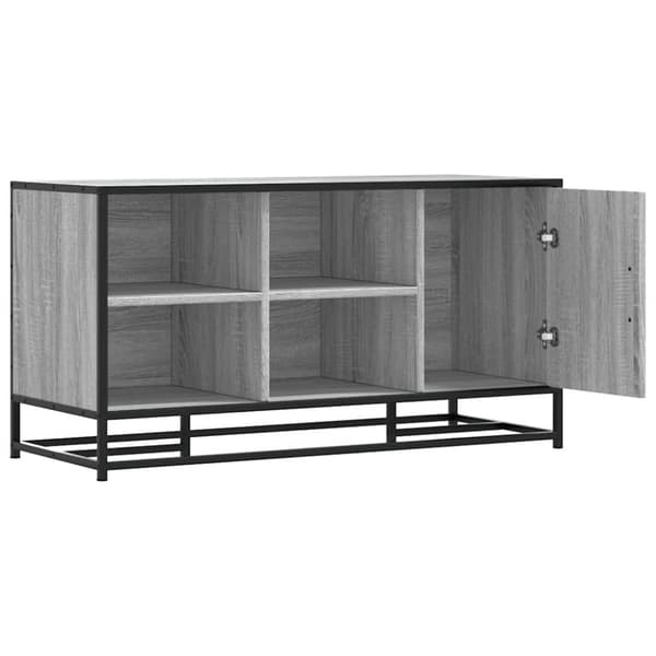 vidaXL Skobenk grå sonoma 100x40x53,5 cm konstruert tre og metall