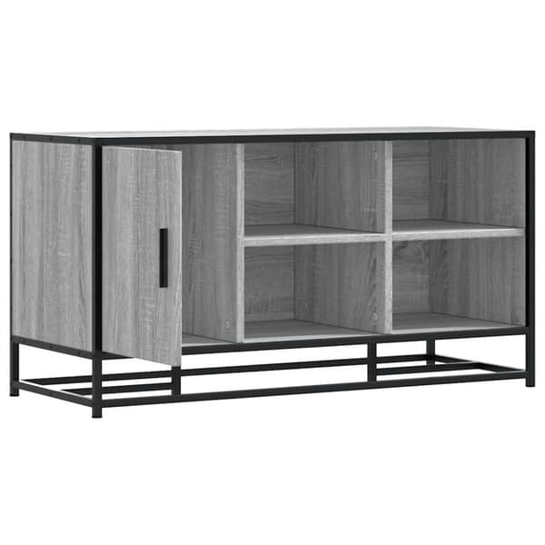 vidaXL Skobenk grå sonoma 100x40x53,5 cm konstruert tre og metall