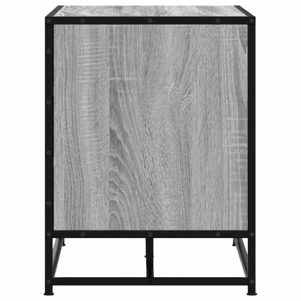vidaXL Skobenk grå sonoma 100x40x53,5 cm konstruert tre og metall