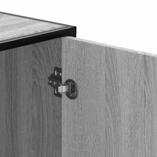 vidaXL Skobenk grå sonoma 100x40x53,5 cm konstruert tre og metall