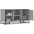 Miniatyrbilde 2 av 11: vidaXL Skobenk grå sonoma 100x40x53,5 cm konstruert tre og metall