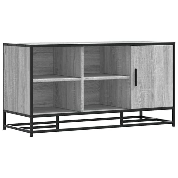 vidaXL Skobenk grå sonoma 100x40x53,5 cm konstruert tre og metall