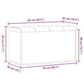 Pikkukuva 10 / 11: vidaXL Säilytyspenkki vanhaa puuta 82x42x45 cm lastulevy