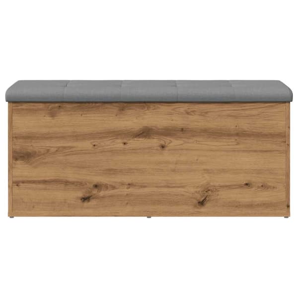vidaXL opbevaringsbænk 102x42x45 cm konstrueret træ kunsteg