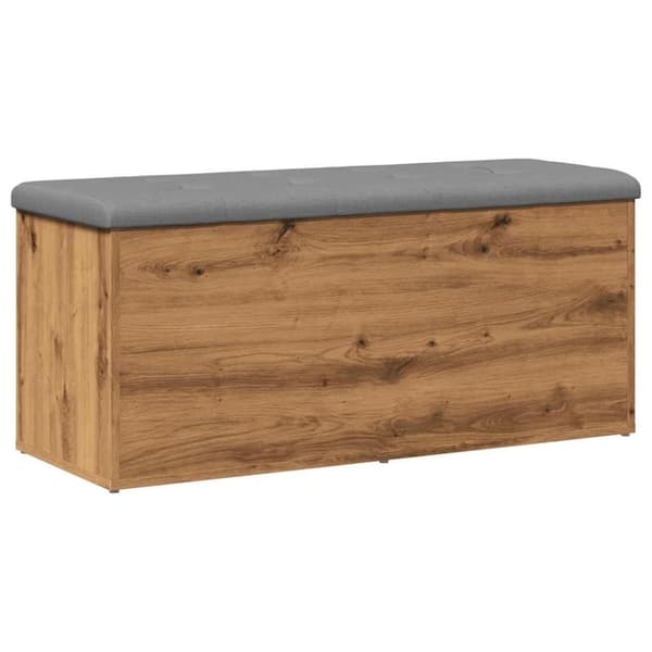 vidaXL opbevaringsbænk 102x42x45 cm konstrueret træ kunsteg