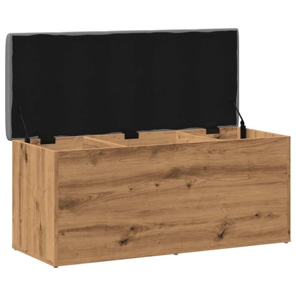 vidaXL opbevaringsbænk 102x42x45 cm konstrueret træ kunsteg