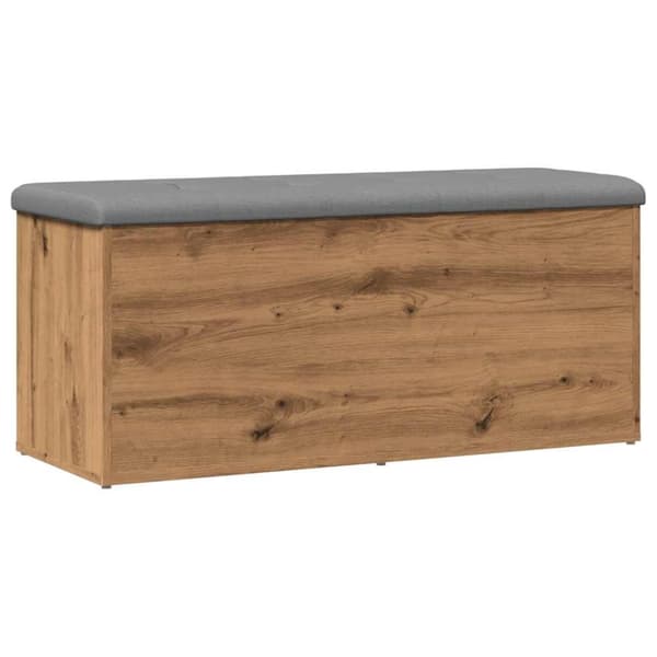 vidaXL opbevaringsbænk 102x42x45 cm konstrueret træ kunsteg
