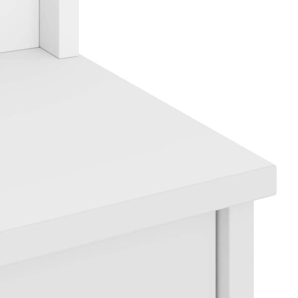 vidaXL Hall træ SANDENS 45x40x159,5 cm massivt fyrretræ hvid
