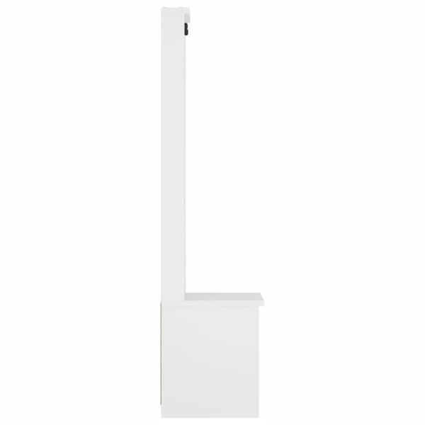 vidaXL Halltre SANDENS hvit 45x40x159,5 cm heltre furu