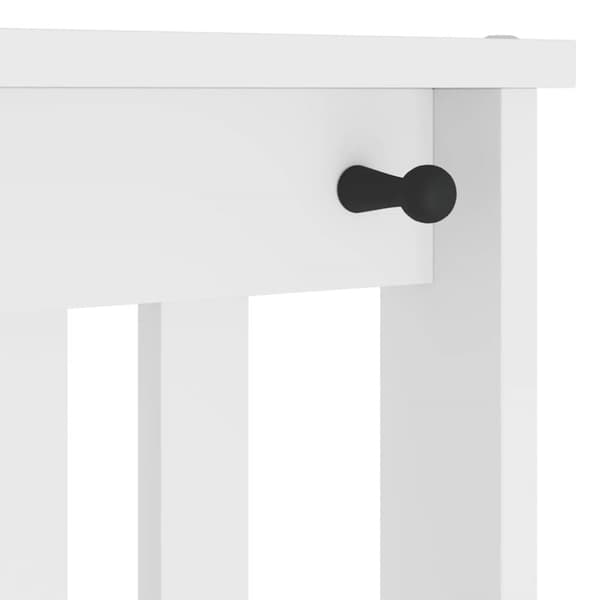 vidaXL Halltre SANDENS hvit 45x40x159,5 cm heltre furu