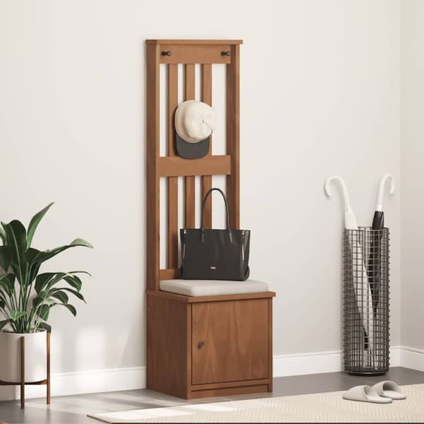 vidaXL Hallin puu SANDENS 45x40x159,5 cm täysi mänty