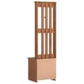 Pikkukuva 9 / 11: vidaXL Hallin puu SANDENS 45x40x159,5 cm täysi mänty