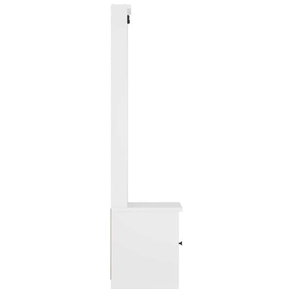 vidaXL Halltre SANDENS hvit 45x40x159,5 cm heltre furu