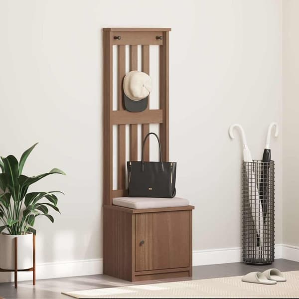 vidaXL Hallin puu SANDENS 45x40x159,5 cm täysi mänty