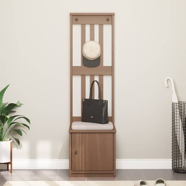 vidaXL Hallin puu SANDENS 45x40x159,5 cm täysi mänty