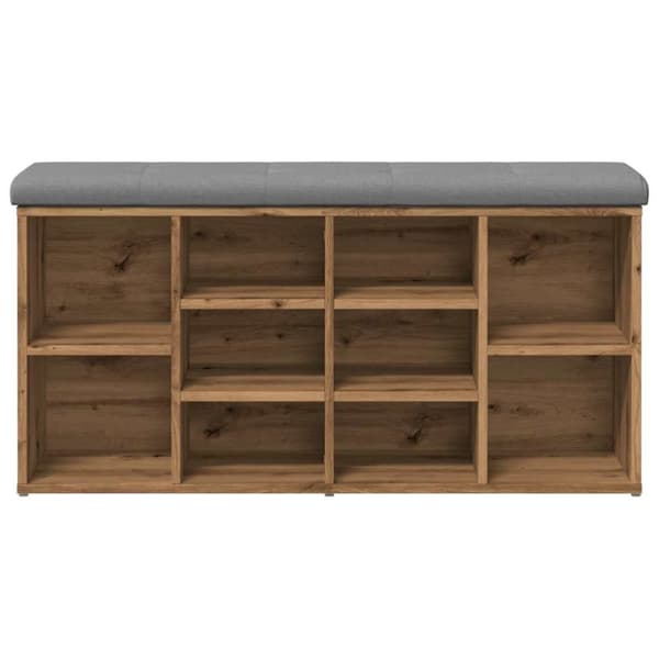 vidaXL kenkäpenkki Artisan Oak 102x32x50 cm Engineered Wood