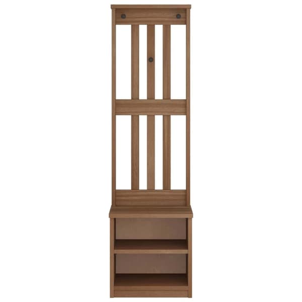 vidaXL Hall træ SANDENS 45x40x159,5 cm massivt fyrretræ