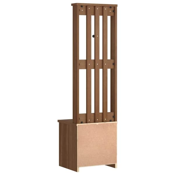 vidaXL Hall træ SANDENS 45x40x159,5 cm massivt fyrretræ