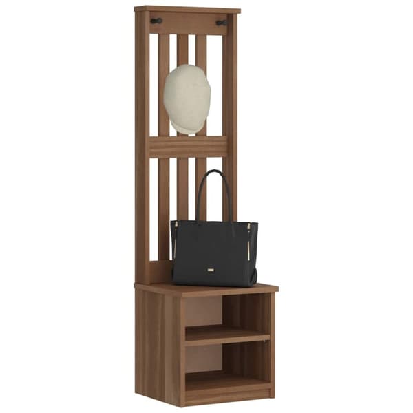 vidaXL Hall træ SANDENS 45x40x159,5 cm massivt fyrretræ