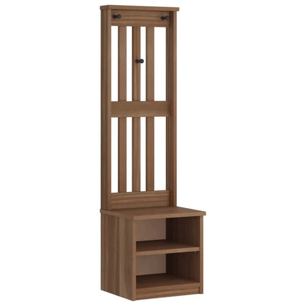 vidaXL Hall træ SANDENS 45x40x159,5 cm massivt fyrretræ