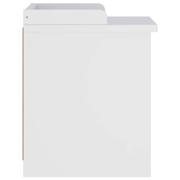 vidaXL Gangbenk SANDNES hvit 45x40x50 cm heltre furu