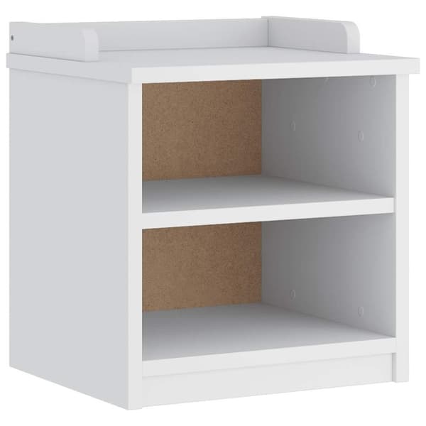 vidaXL Gangbenk SANDNES hvit 45x40x50 cm heltre furu
