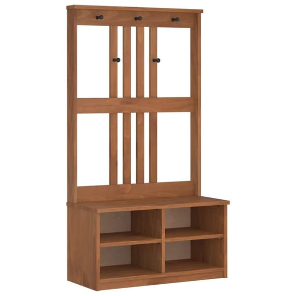 vidaXL Halltre SANDENS 87x40x159,5 cm heltre furu