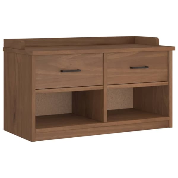 vidaXL Gangbenk SANDNES 87x40x50 cm heltre furu