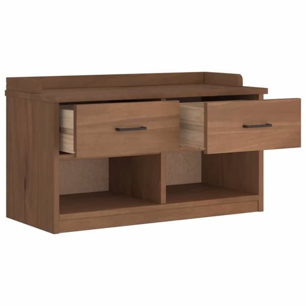 vidaXL Gangbenk SANDNES 87x40x50 cm heltre furu