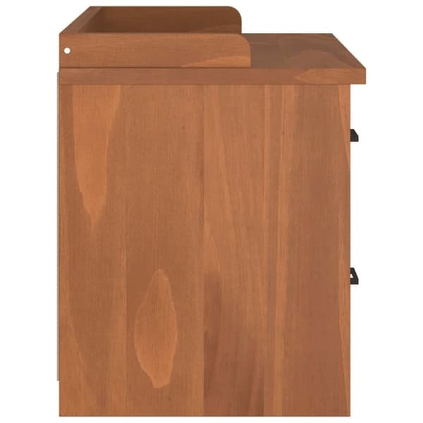vidaXL entrébænk SANDNES 87x40x50 cm massivt fyrretræ