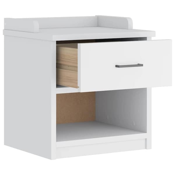 vidaXL Gangbenk SANDNES hvit 45x40x50 cm heltre furu
