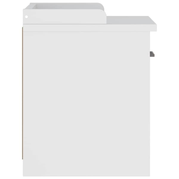 vidaXL Gangbenk SANDNES hvit 45x40x50 cm heltre furu