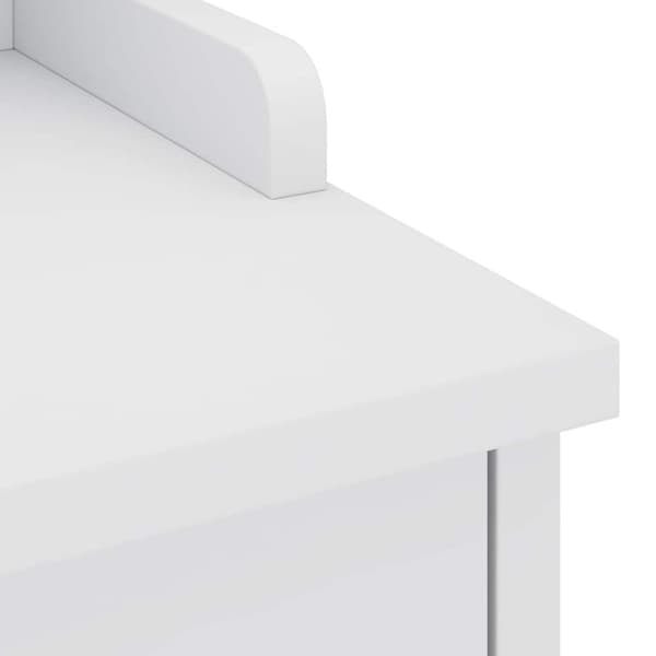 vidaXL Gangbenk SANDNES hvit 45x40x50 cm heltre furu