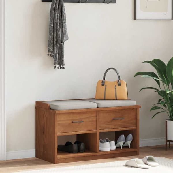 vidaXL Gangbenk SANDNES 87x40x50 cm heltre furu