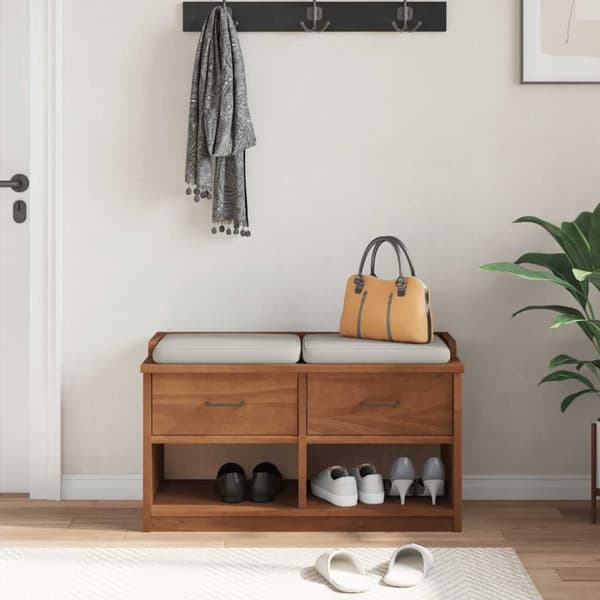 vidaXL Gangbenk SANDNES 87x40x50 cm heltre furu