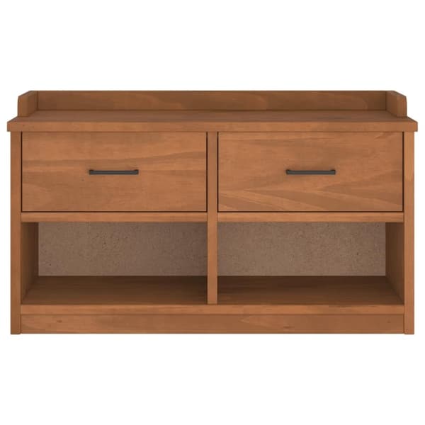 vidaXL Gangbenk SANDNES 87x40x50 cm heltre furu